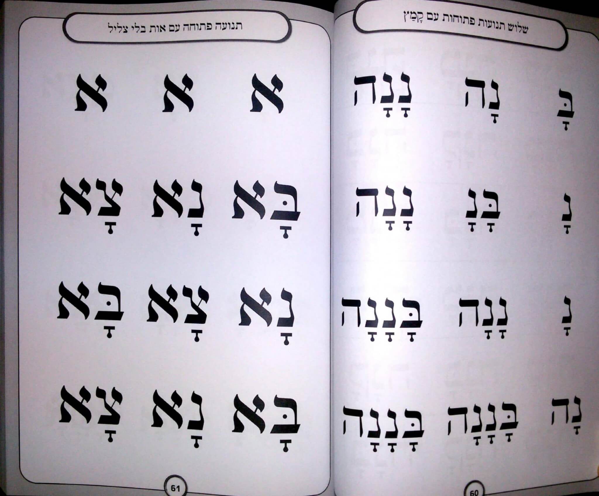 עמוד לדוגמה מתוך אותיות מאירות חלק ג׳