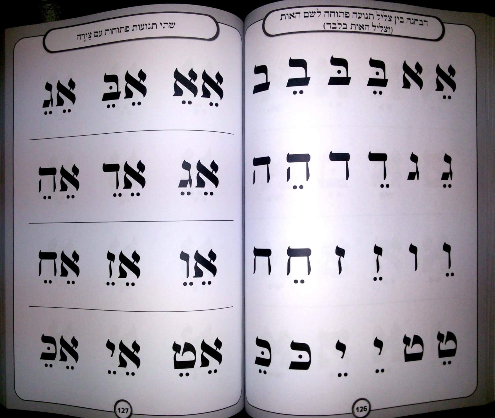 עמוד לדוגמה מתוך אותיות מאירות חלק ג׳