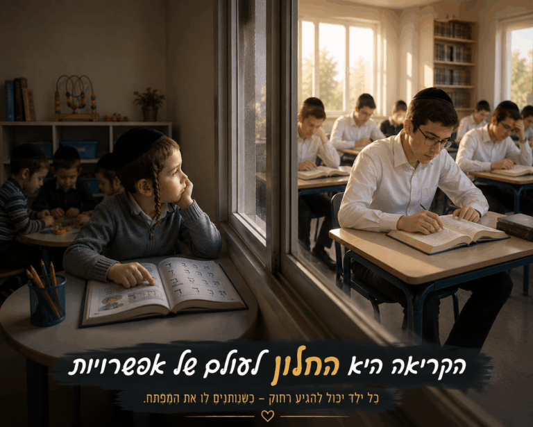 הילד בחינוך מיוחד? אל תוותרו לו על הקריאה!