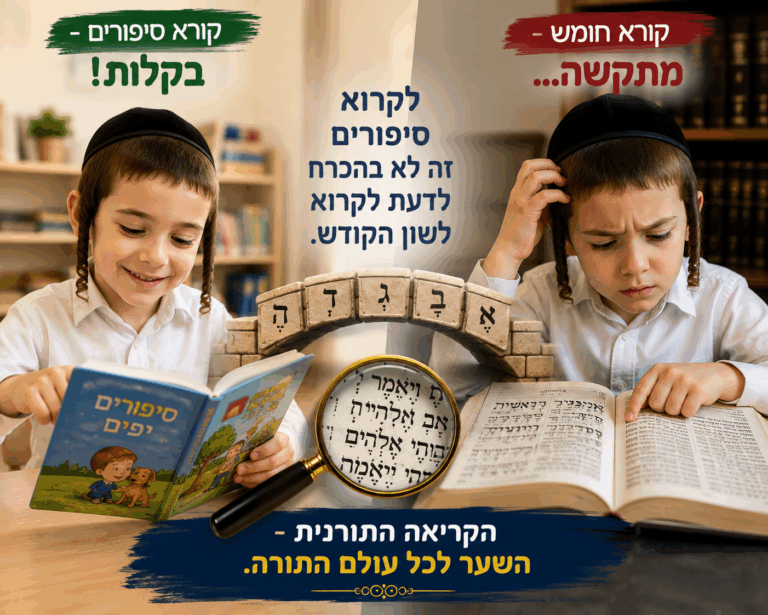 הילד יודע לקרוא. אז למה הוא לא מצליח לקרוא תנ״ך?